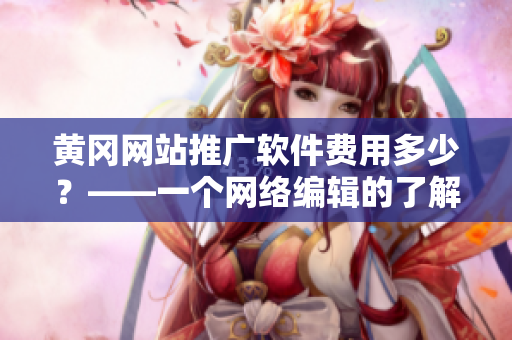 黄冈网站推广软件费用多少？——一个网络编辑的了解