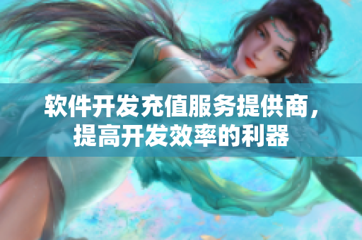 软件开发充值服务提供商，提高开发效率的利器
