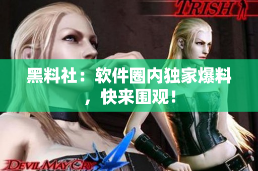 黑料社：软件圈内独家爆料，快来围观！