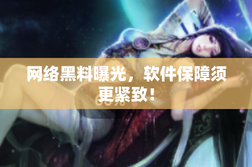 网络黑料曝光，软件保障须更紧致！