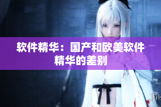 软件精华：国产和欧美软件精华的差别