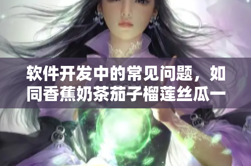 软件开发中的常见问题，如同香蕉奶茶茄子榴莲丝瓜一般各具特点