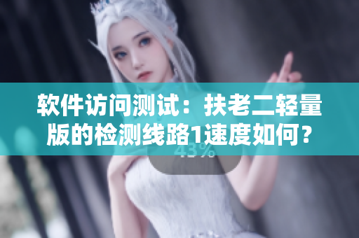 软件访问测试：扶老二轻量版的检测线路1速度如何？