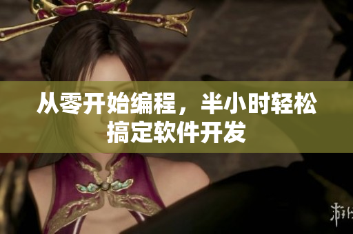 从零开始编程，半小时轻松搞定软件开发