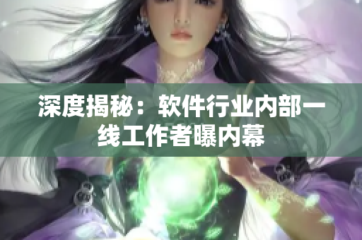 深度揭秘：软件行业内部一线工作者曝内幕