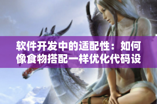 软件开发中的适配性：如何像食物搭配一样优化代码设计