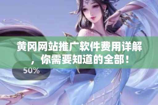 黄冈网站推广软件费用详解，你需要知道的全部！