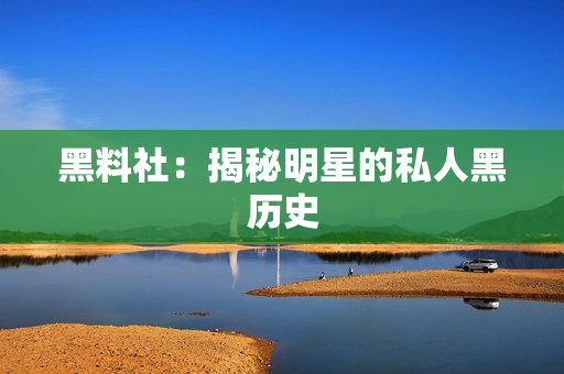 黑料社：揭秘明星的私人黑历史