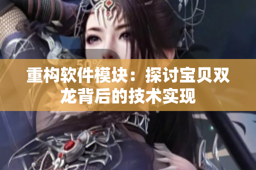 重构软件模块：探讨宝贝双龙背后的技术实现