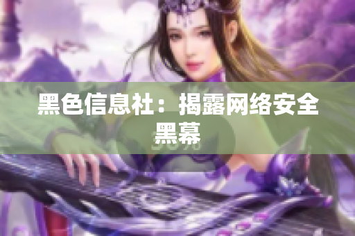 黑色信息社：揭露网络安全黑幕