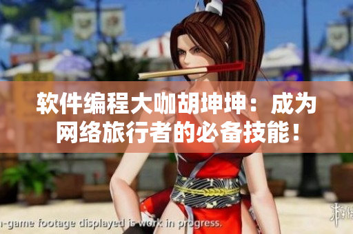 软件编程大咖胡坤坤：成为网络旅行者的必备技能！