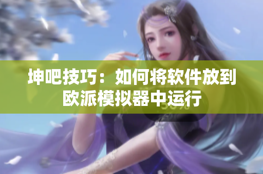 坤吧技巧：如何将软件放到欧派模拟器中运行
