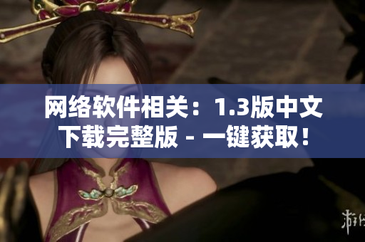 网络软件相关：1.3版中文下载完整版 - 一键获取！