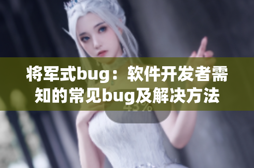 将军式bug：软件开发者需知的常见bug及解决方法