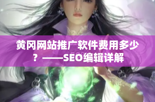 黄冈网站推广软件费用多少？——SEO编辑详解