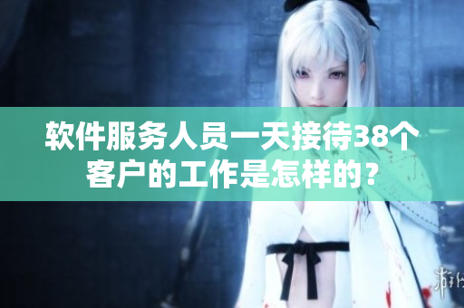 软件服务人员一天接待38个客户的工作是怎样的？