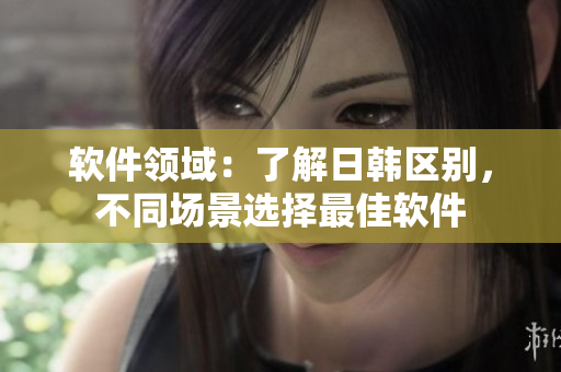 软件领域：了解日韩区别，不同场景选择最佳软件