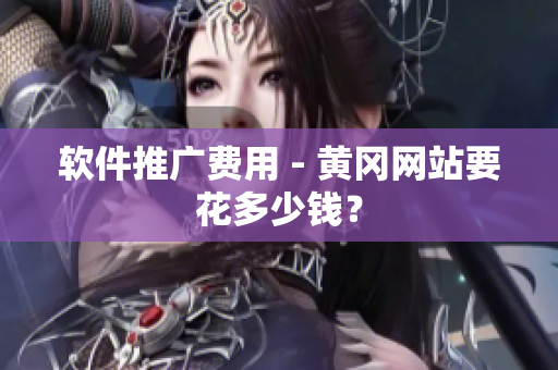 软件推广费用 - 黄冈网站要花多少钱？