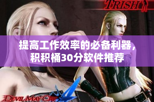 提高工作效率的必备利器，积积桶30分软件推荐
