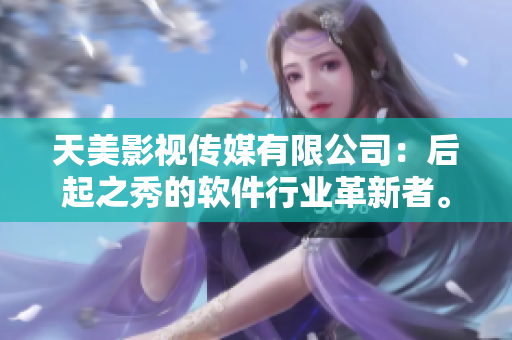 天美影视传媒有限公司：后起之秀的软件行业革新者。