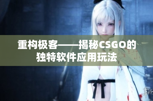 重构极客——揭秘CSGO的独特软件应用玩法