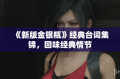 《新版金银瓶》经典台词集锦，回味经典情节