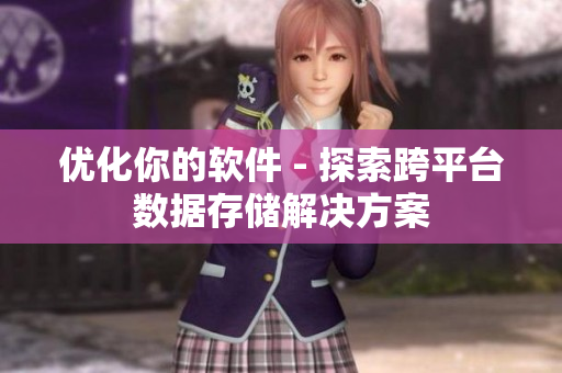 优化你的软件 - 探索跨平台数据存储解决方案