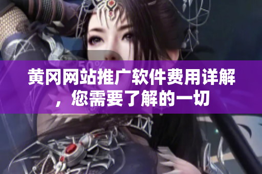 黄冈网站推广软件费用详解，您需要了解的一切