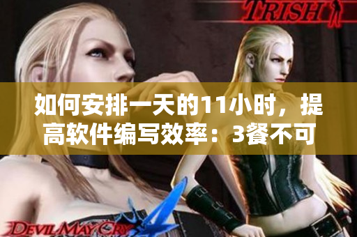 如何安排一天的11小时，提高软件编写效率：3餐不可少