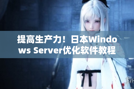 提高生产力！日本Windows Server优化软件教程