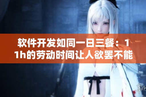 软件开发如同一日三餐：11h的劳动时间让人欲罢不能！