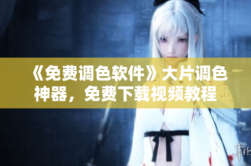 《免费调色软件》大片调色神器，免费下载视频教程