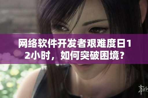 网络软件开发者艰难度日12小时，如何突破困境？