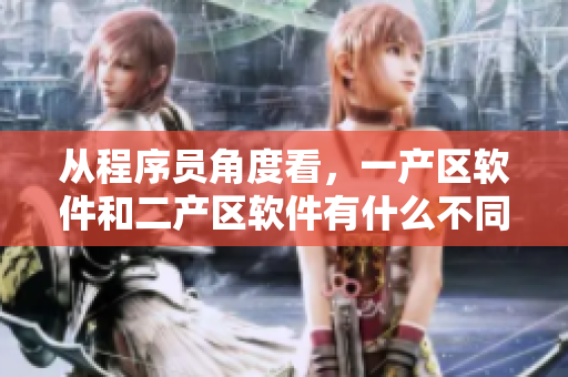 从程序员角度看，一产区软件和二产区软件有什么不同？