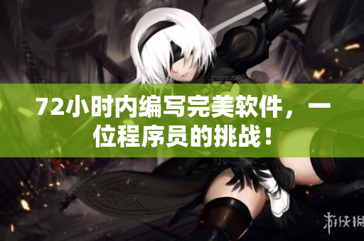 72小时内编写完美软件，一位程序员的挑战！