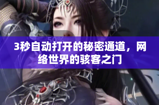 3秒自动打开的秘密通道，网络世界的骇客之门