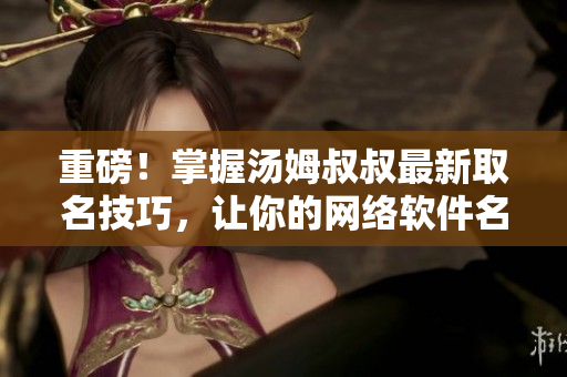 重磅！掌握汤姆叔叔最新取名技巧，让你的网络软件名更吸睛！