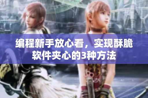编程新手放心看，实现酥脆软件夹心的3种方法