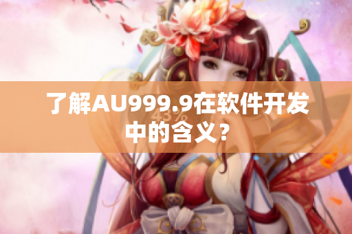 了解AU999.9在软件开发中的含义？