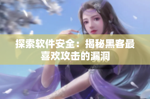 探索软件安全：揭秘黑客最喜欢攻击的漏洞