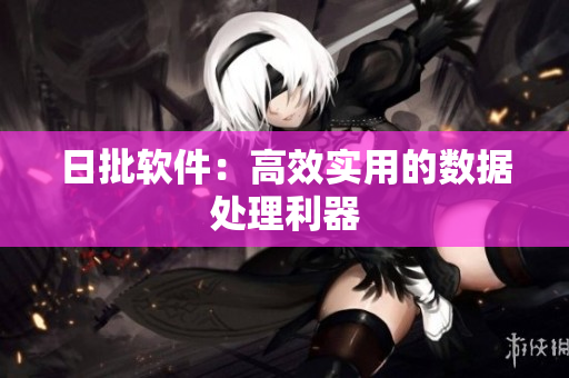 日批软件：高效实用的数据处理利器