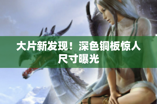 大片新发现！深色铜板惊人尺寸曝光