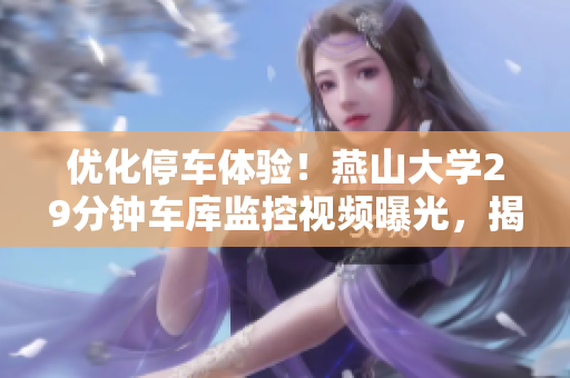 优化停车体验！燕山大学29分钟车库监控视频曝光，揭秘软件应用技术。