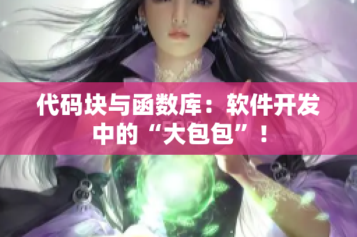 代码块与函数库：软件开发中的“大包包”！