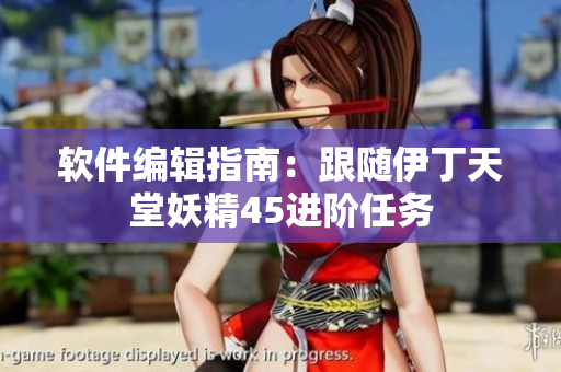 软件编辑指南：跟随伊丁天堂妖精45进阶任务