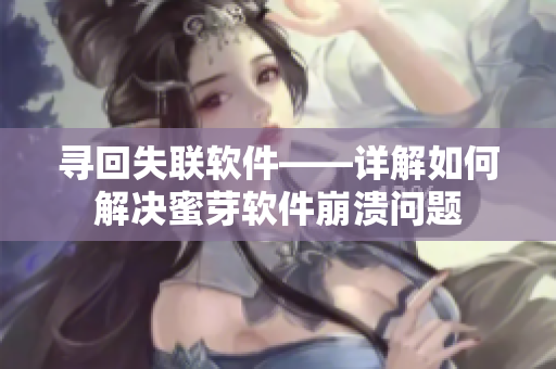 寻回失联软件——详解如何解决蜜芽软件崩溃问题