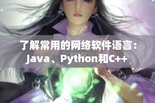 了解常用的网络软件语言：Java、Python和C++