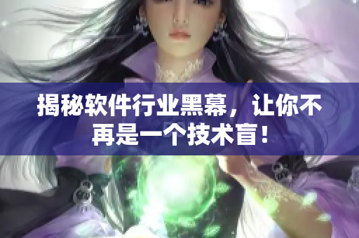 揭秘软件行业黑幕，让你不再是一个技术盲！