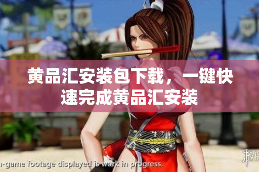 黄品汇安装包下载，一键快速完成黄品汇安装