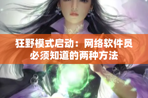 狂野模式启动：网络软件员必须知道的两种方法